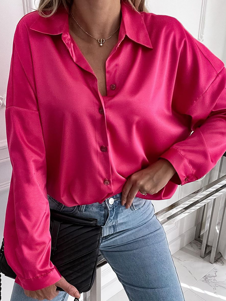 

Plus size Casual Shirts & Tops, Rose red, Blouses & Shirts