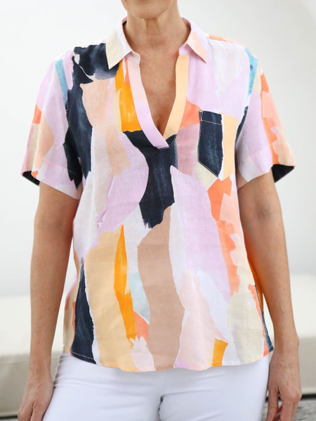 

Loosen Casual Shirts & Tops, As picture, Tops
