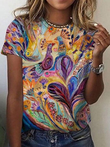 

Casual Regular Fit Shirts & Tops, Multicolor, T-Shirts