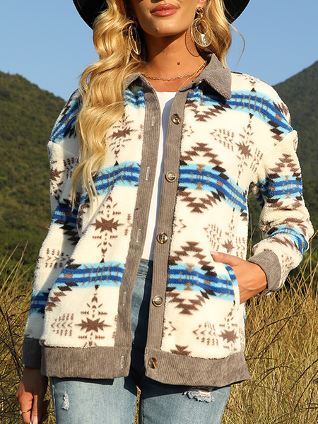 

Tribal West Styles/Cows Pockets Outerwear, White, Jackets