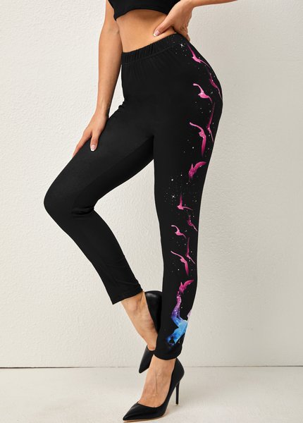 

Slim Fit Skinny High Stretch Pants, Black, Leggings