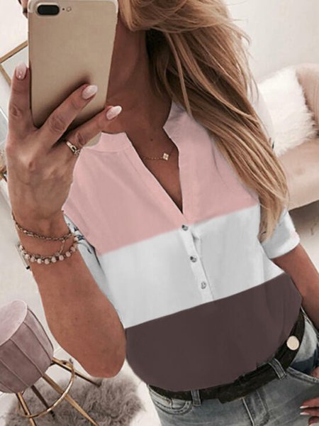 

Casual Long Sleeve Plus Size Printed Blouses, Multicolor, Blouses & Shirts