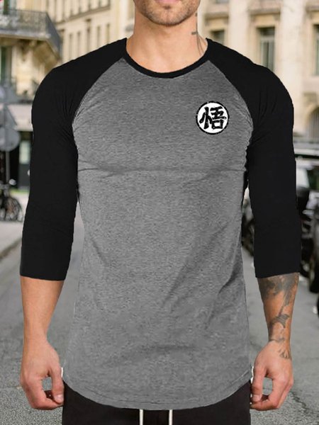 

Long Sleeve Casual Shirts & Tops, Gray, T-shirt