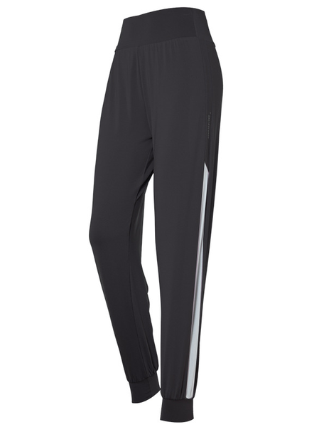 

Plain Casual Pants, Black, Pants