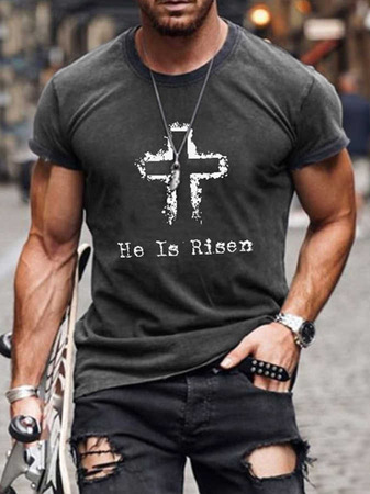 

Casual Sports Cross 3D Digital Print T-Shirt, As picture, T-shirt