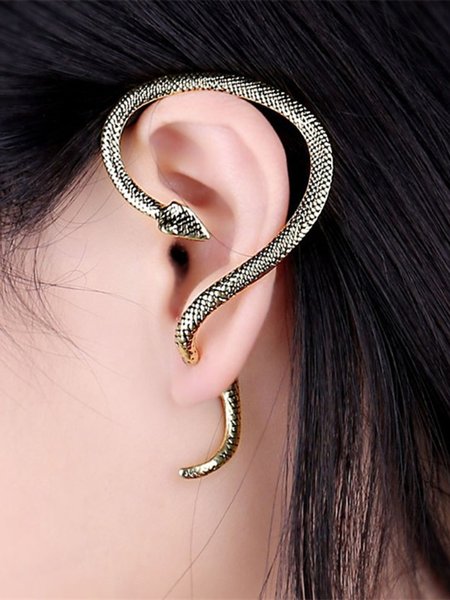 

Snake Earrings, Gunmetal, Earrings