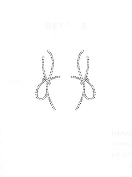 

Rhinestone Bow Earrings, Color2, Earrings