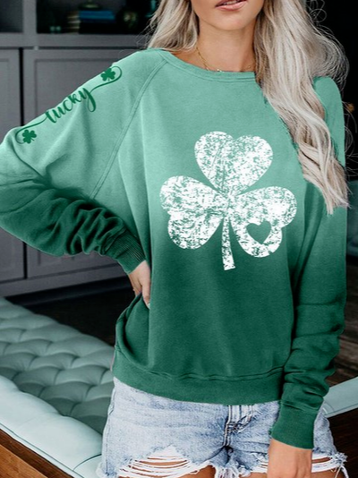 

Casual Loosen Cotton Blends Sweatshirt, Green, Sweatshirts & Hoodies