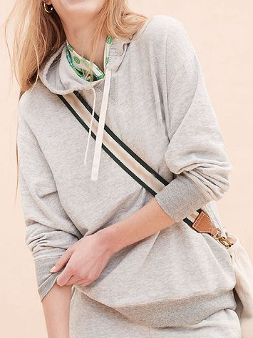 

Casual Loosen Sweatshirt, Light gray, Hoodies & Sweatshirts