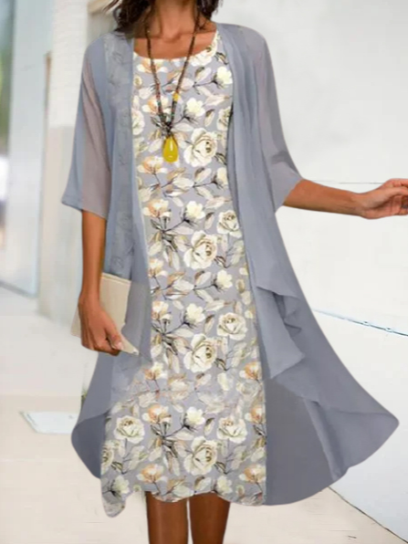 

Vacation Cotton Blends Suits, Gray, Suit Set