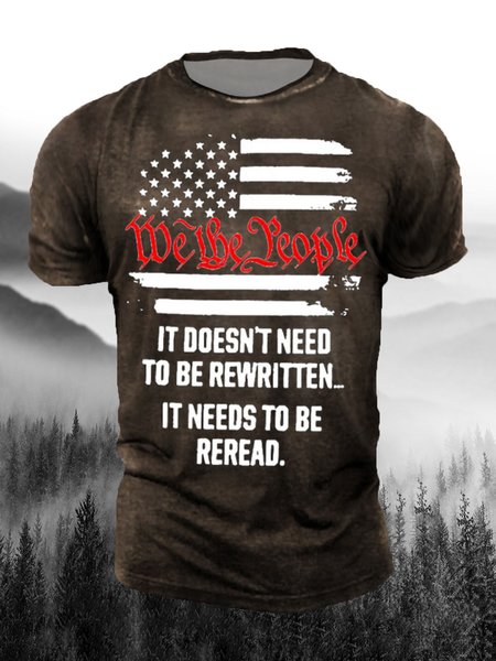 

Men's Retro Casual Short Sleeve T-Shirt, T-shirt