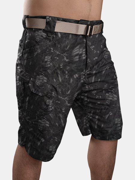 

Men's Outdoor Durable Multi-pocket Cargo Shorts, Camouflage, Shorts