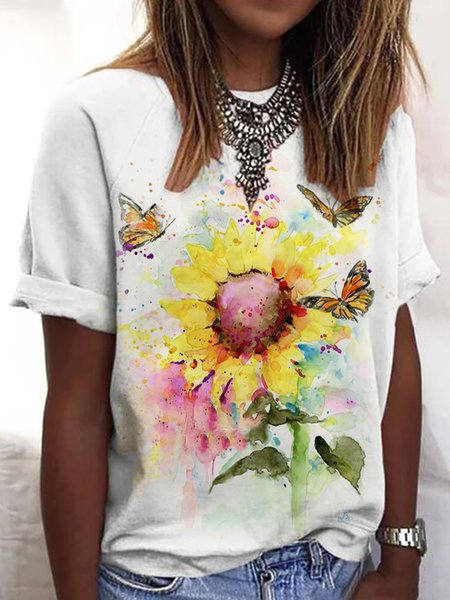 Regular Fit Shirts & Tops, White, T-Shirts