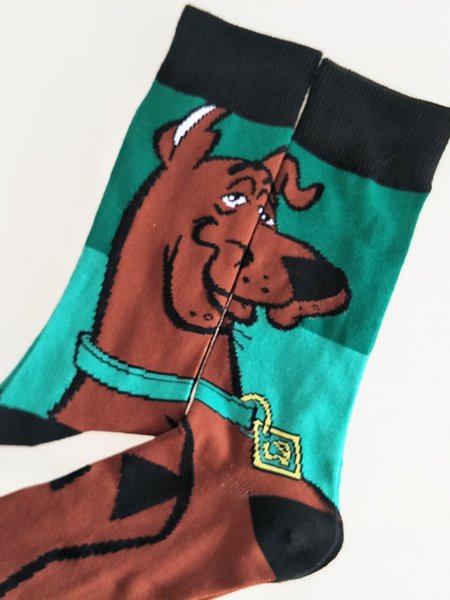 

Cotton Dog Jacquard Socks, As picture, Socks