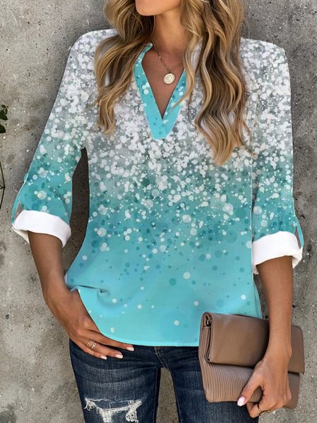

Loosen Vacation Ombre Shirts & Tops, Blue, Long sleeve tops