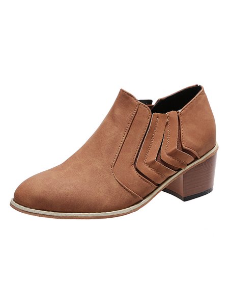 

Women's Faux Leather Stretch Chelsea Ankle Chelsea Boots, Brown, Boots