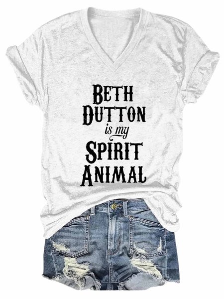 

Beth Dutton Is My Spirit Animal Shirts&Tops, White, T-shirts