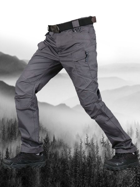 

Men's Outdoor Tactical Cargo Casual Pants, Gray, Pants