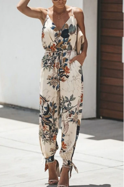 

Floral Vacation Suits, White, Suit Set