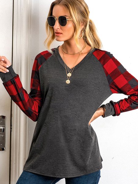 

Women's Long Sleeve Long Sleeve T-shirt, Red, Long sleeves