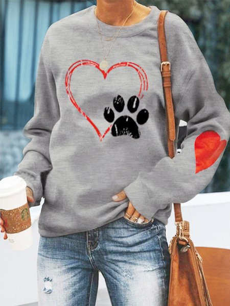 

Regular Fit Cotton Casual Sweatshirt, Gray, Hoodies & Sweatshirts
