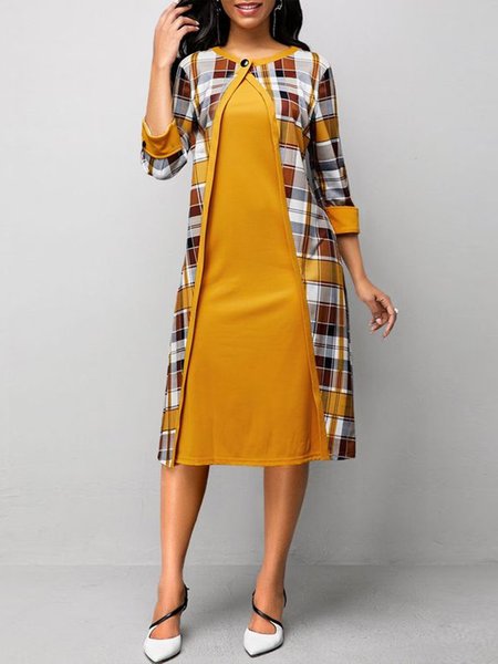 

Elegant Dresses Comfortable and Sophisticated Dress Sets, Yellow, Suit Set