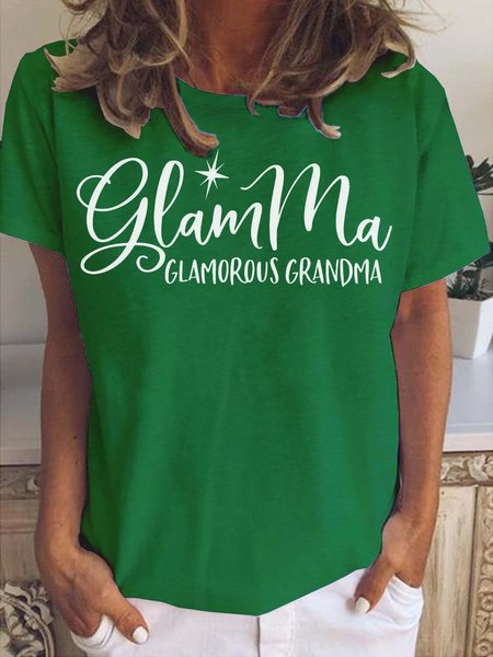 

Glamma Casual Short sleeve tops, Green, T-shirts