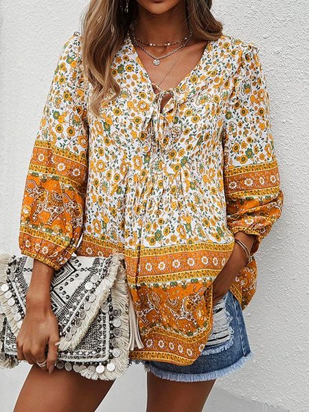 

Loosen Tribal Shirts & Tops, Yellow, Tops