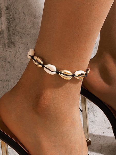 

Beach Style Shell Anklet, As picture, Anklets