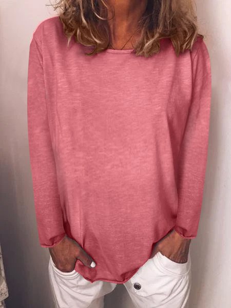 

Crew Neck Long sleeve Top, Red, Long sleeves