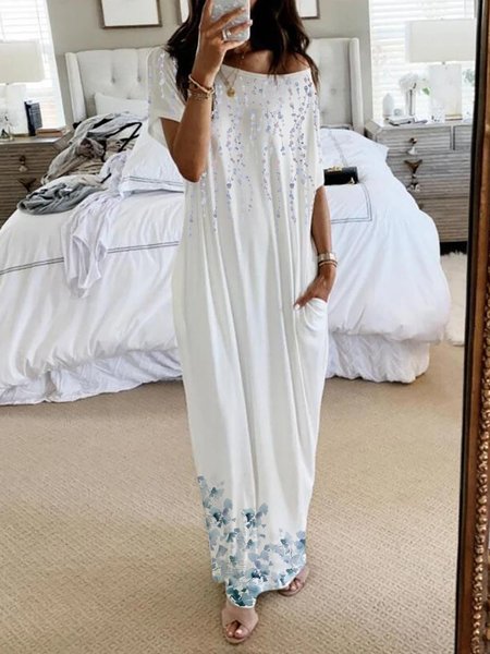 

Floral print casual temperament and comfortable spring new designer women's knitted dress, Multicolor, Dresses