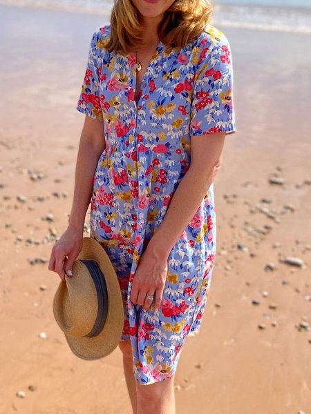 

Floral Casual Dresses, Multicolor, Mini Dresses