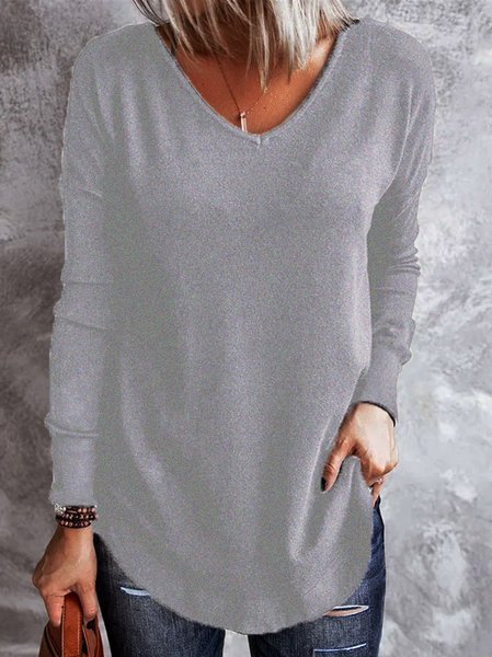 

Vintage Regular Fit Long sleeve Top, Gray, Long sleeves