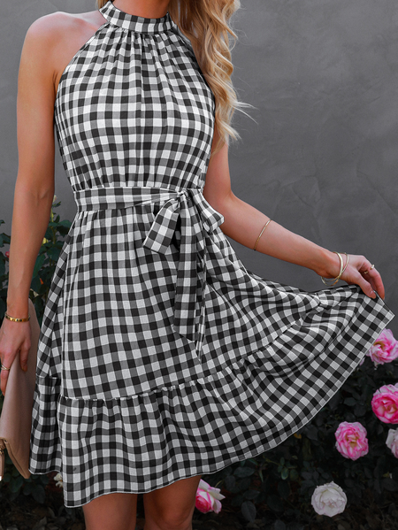 

Cotton Blends Casual Loosen Dresses, Black, Casual Dresses