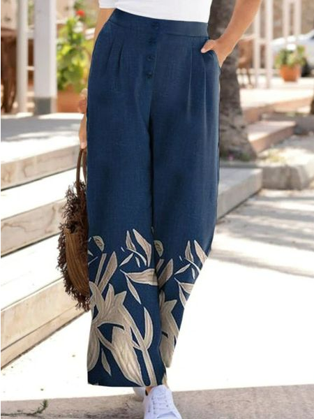 

Plants Pants, Navyblue, Pants