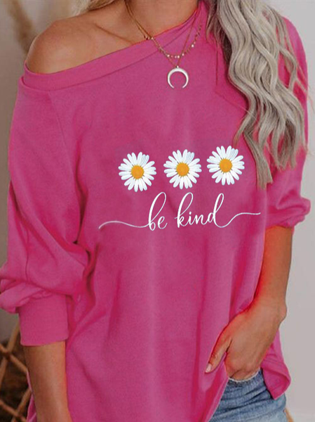 

Cotton Blends Letter Sweatshirt, Deep pink, Sweatshirts & Hoodies