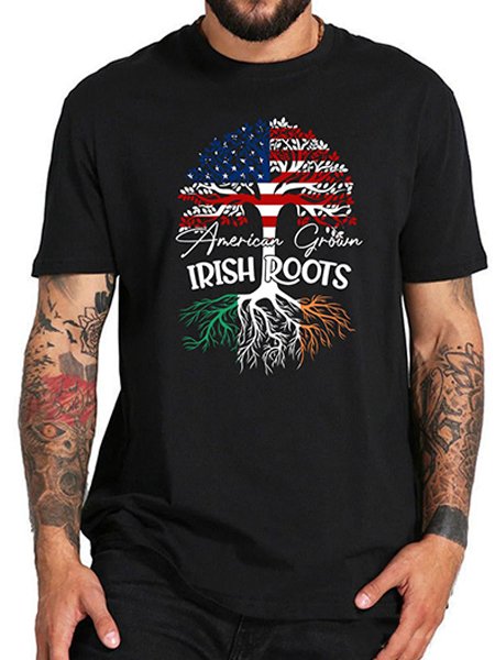 

Casual St. Patrick's Day Plus Size Short Sleeve T-Shirt, Black, T-Shirts