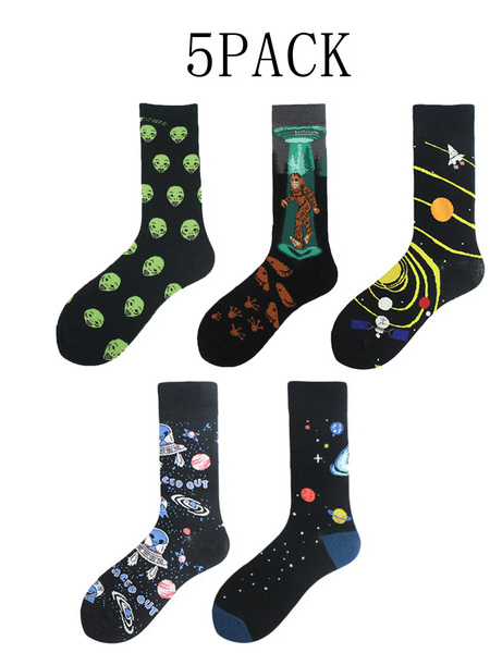 

5pack Starry Sky Socks Men, 21, Underwear & Socks