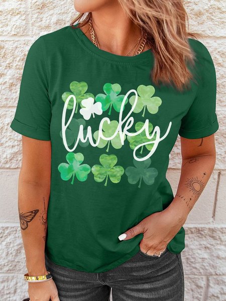 

Floral Casual Shirts & Tops, Green, T-Shirts