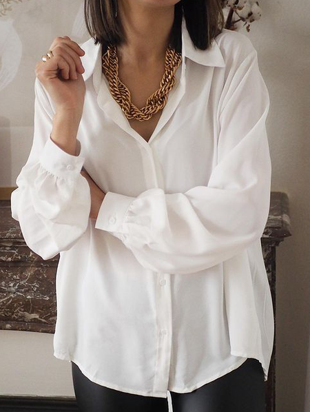 

Shirt Collar Shirts & Tops, White, Blouses & Shirts