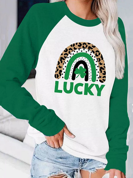 

Loosen Casual Crew Neck Sweatshirt, Green, Sweatshirts & Hoodies