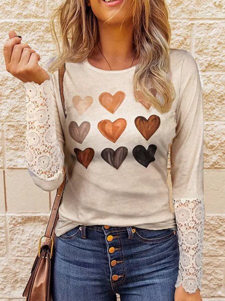 

Loosen Casual V Neck Solid Shirts & Tops, Yellow, Long sleeve tops