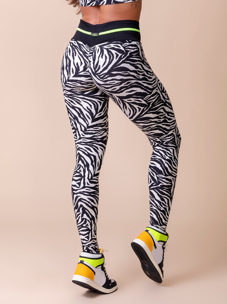 

Zebra Sport Slim Fit Yoga Sports Pants, Zebra-stripe, Leggings