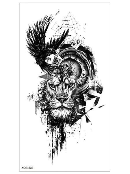 

JFN Men's and Women's Half Arm Waterproof Tattoo Stickers, One-size, Men's Accessories