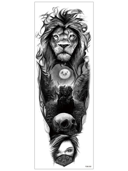 

JFN Men's And Women's Flower Arm Waterproof Tattoo Stickers, One-size, Men's Accessories