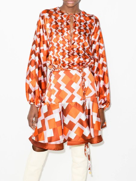 

Geo Statement Regular Fit Dress, As picture, Mini Dresses