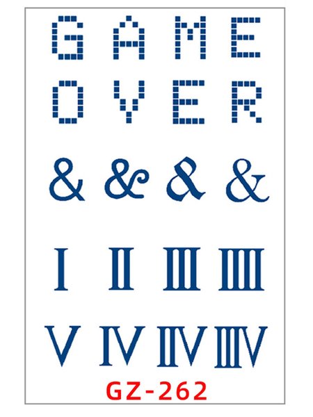 

Men's and Women's Waterproof Small Tattoo Stickers, One-size, Accessories