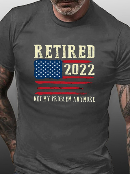 

Retired 2022 Not My Problem Anymore Retirement Gift Shirts&Tops, Deep gray, T-shirts