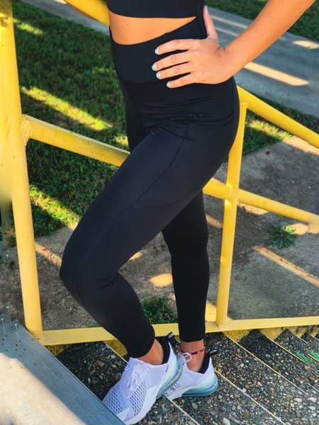 

Casual Plus Size Sports Pants, Black, Leggings
