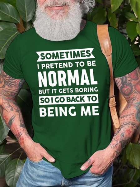 

Funny Casual Short Sleeve Short sleeve T-shirt, Green, T-shirts